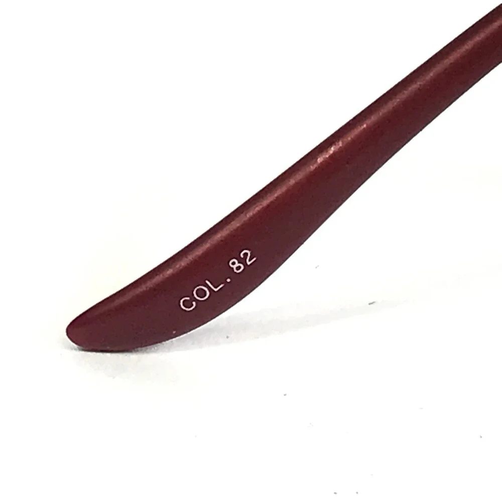 Ogi Eyeglasses Frames 2081 COL. 82 Red Silver Rectangle Wire Rim 42-19-135